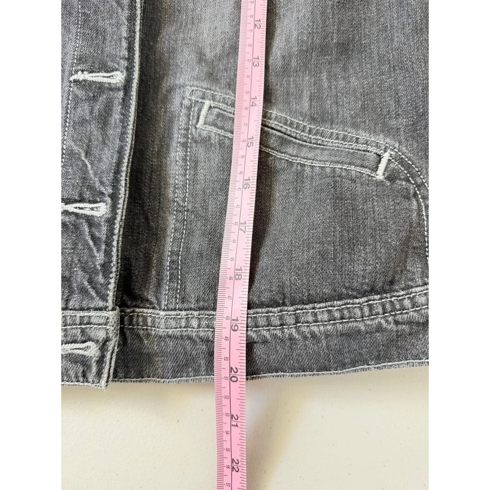VTG Polo Jeans Co Ralph Lauren M Faded Black Denim Jean Jacket Cotton 90s - Picture 8 of 9